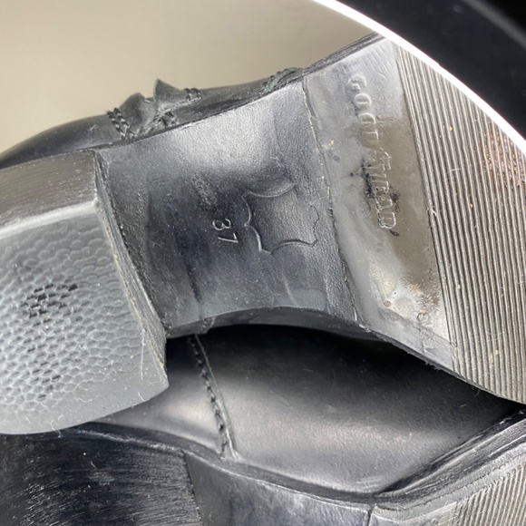 Acne Studios Pistol Boots Black Leather Ankle Booties EU 37 - Picture 10 of 14